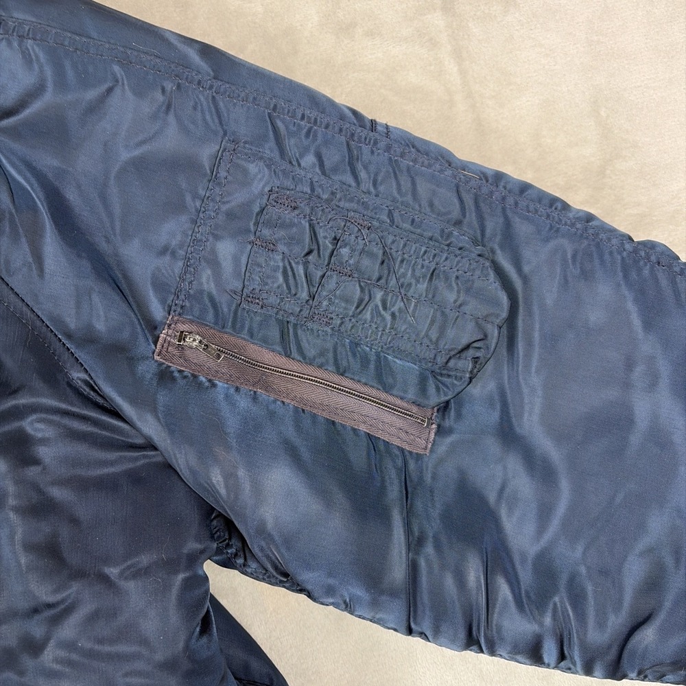 Golden Fleece N-3B Flying Jacket Mens 46 Navy Blue‎ Vintage Snorkel Parka USA - Picture 9 of 16